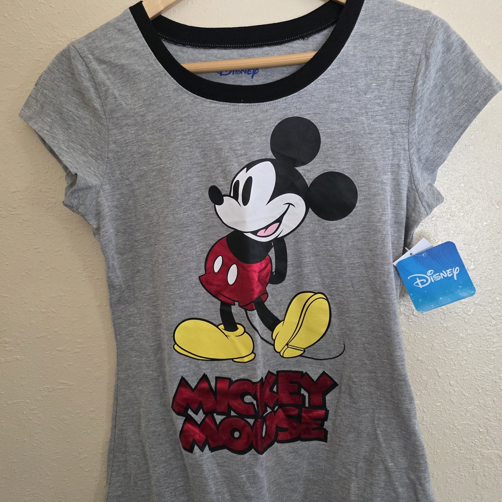 Disney Gray Mickey Mouse Blouse